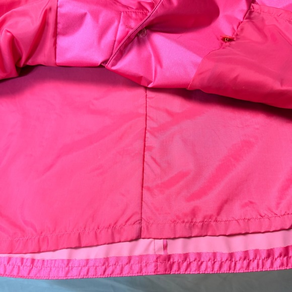 Neiman Marcus Sz 6 Princess Pink Oversized Trench Raincoat Nylon Water Resistant - Picture 8 of 12